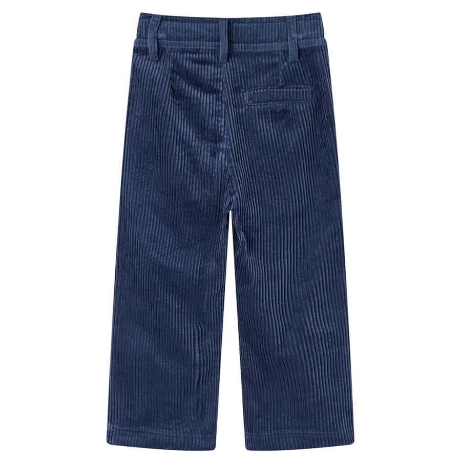 Kinderbroek 104 ribfluweel marineblauw 104