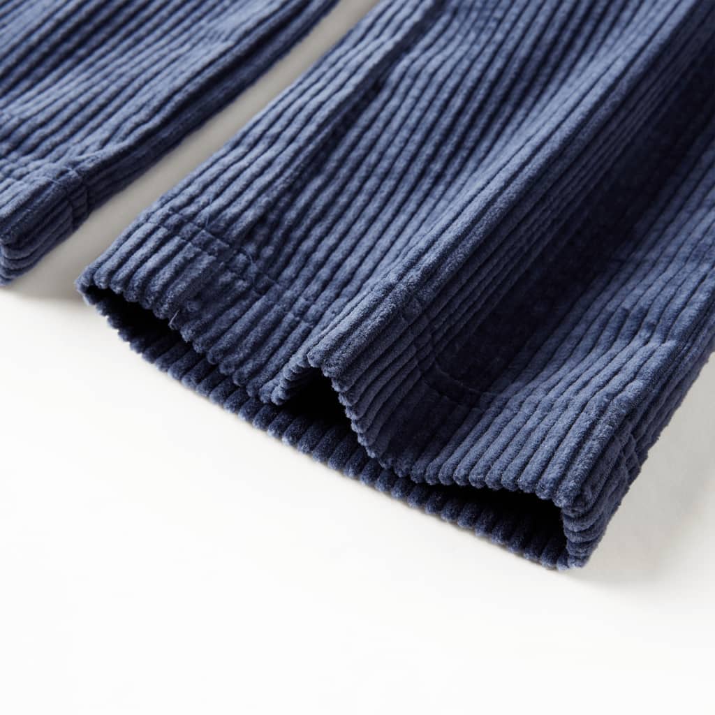 Kinderbroek 104 ribfluweel marineblauw 104