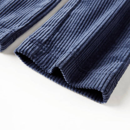 Kinderbroek 104 ribfluweel marineblauw 104