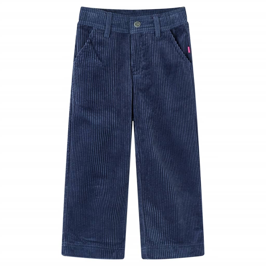 Kinderbroek 116 ribfluweel marineblauw 116