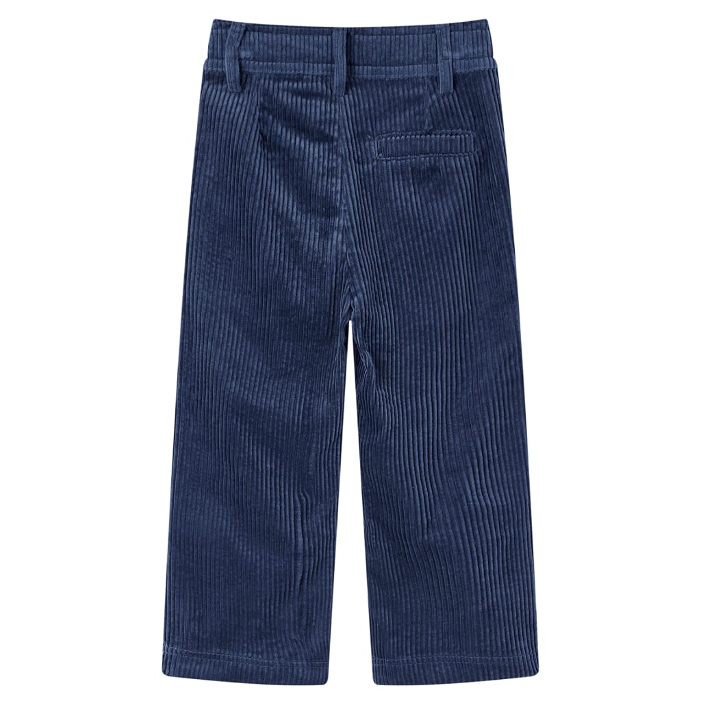 Kinderbroek 116 ribfluweel marineblauw 116