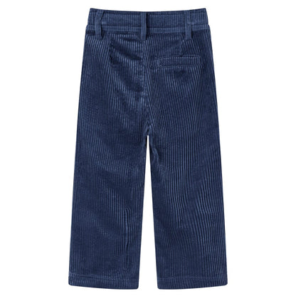 Kinderbroek 116 ribfluweel marineblauw 116