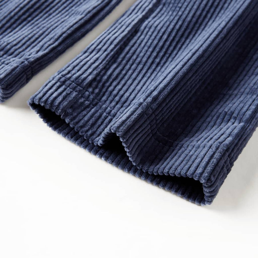 Kinderbroek 116 ribfluweel marineblauw 116