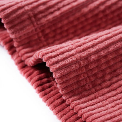 Kindertuinjurk 92 ribfluweel roze Roze