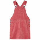 Kindertuinjurk 116 ribfluweel roze Roze