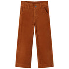 Kids trousers 92 corduroy cognac