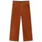Kinderbroek 104 ribfluweel cognac