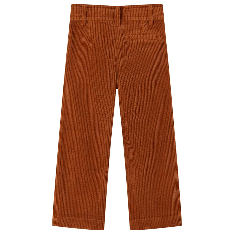 Kinderbroek 104 ribfluweel cognackleurig
