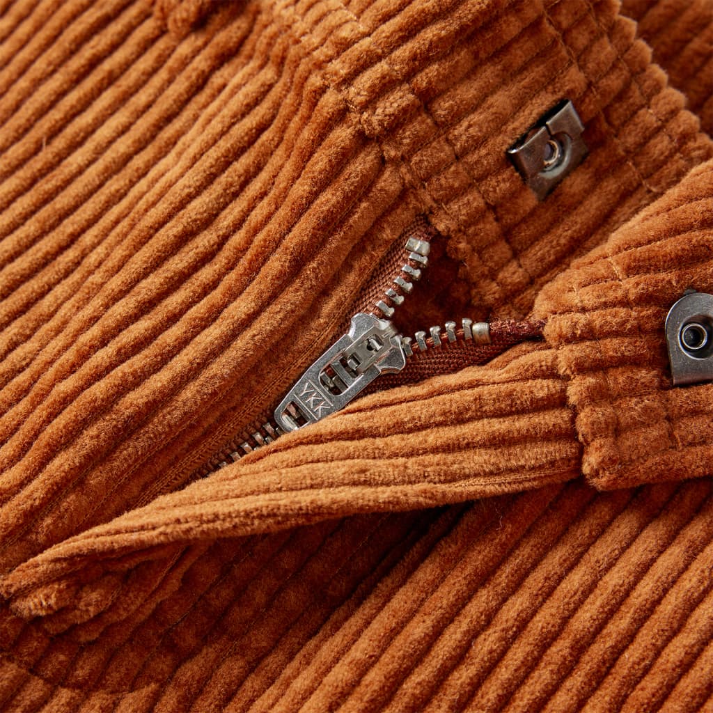 Kinderbroek 104 ribfluweel cognackleurig