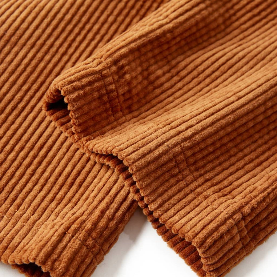 Kinderbroek 104 ribfluweel cognackleurig