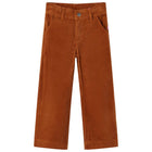 Children's trousers 116 corduroy cognac