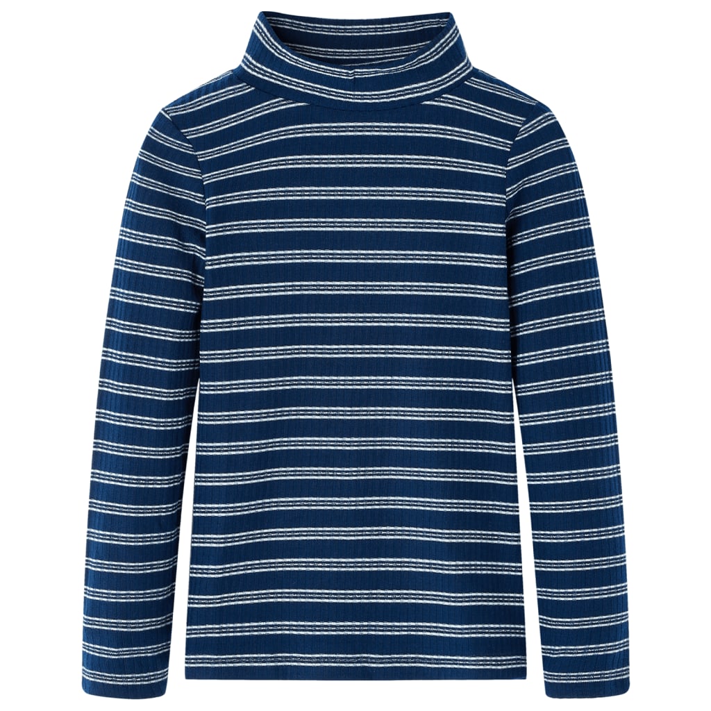 Kindershirt met lange mouwen 128 marineblauw 128