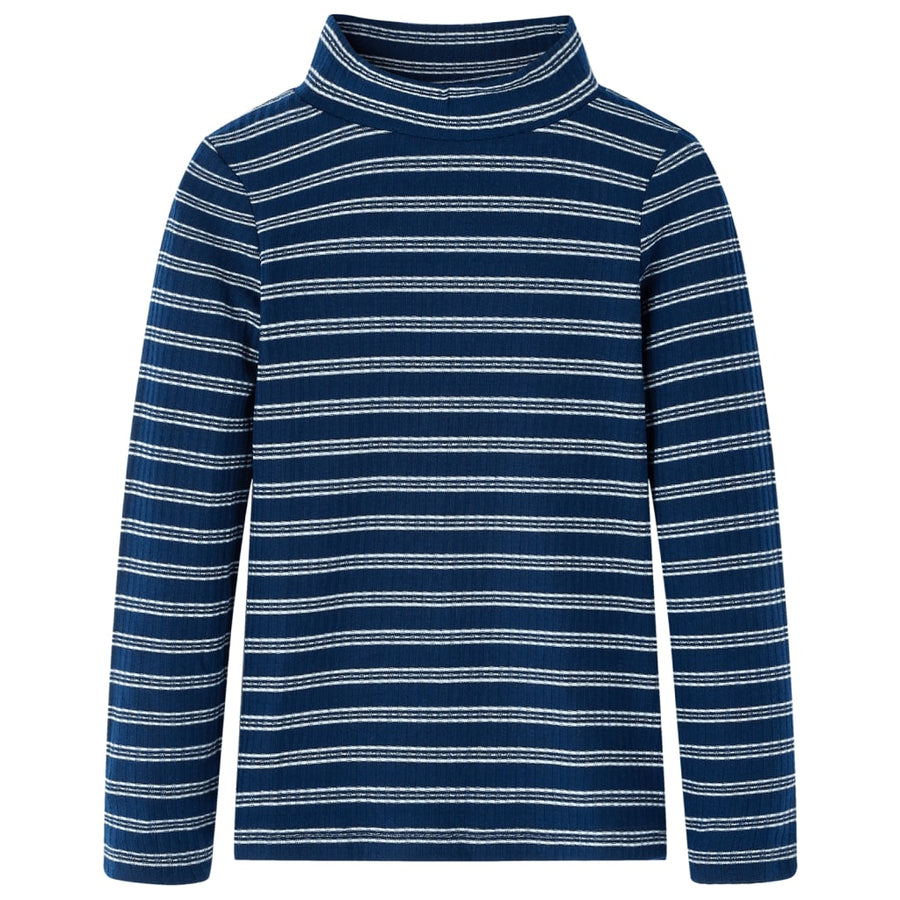 Kindershirt met lange mouwen 128 marineblauw 128