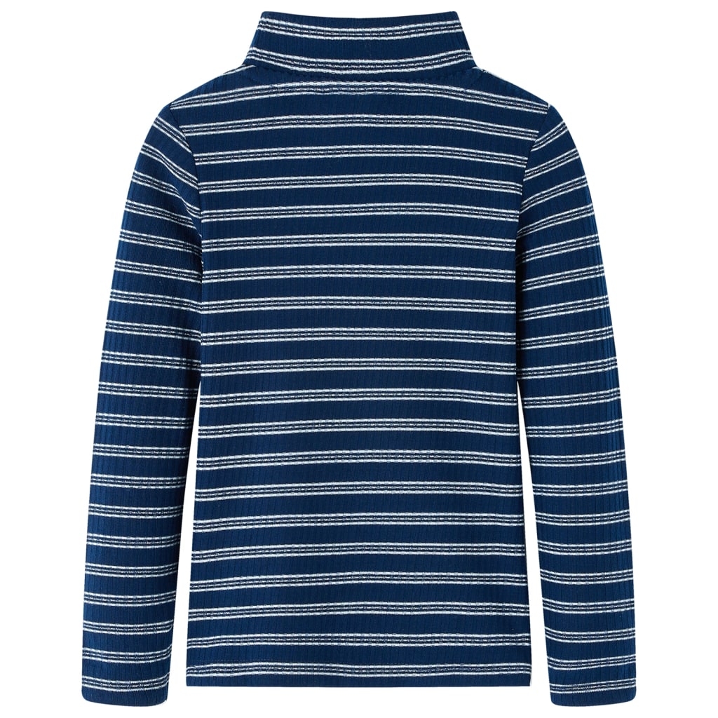 Kindershirt met lange mouwen 128 marineblauw 128