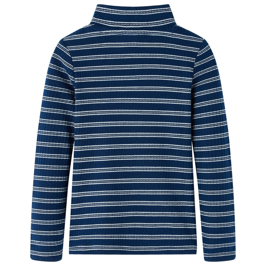 Kindershirt met lange mouwen 128 marineblauw 128