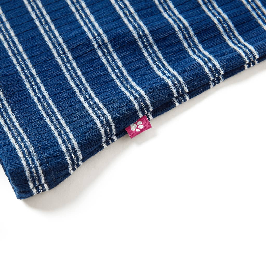 Kindershirt met lange mouwen 128 marineblauw 128