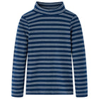 Kindershirt lange mouwen 140 marineblauw