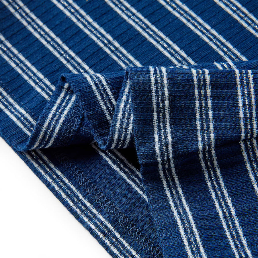 Kindershirt met lange mouwen 140 marineblauw