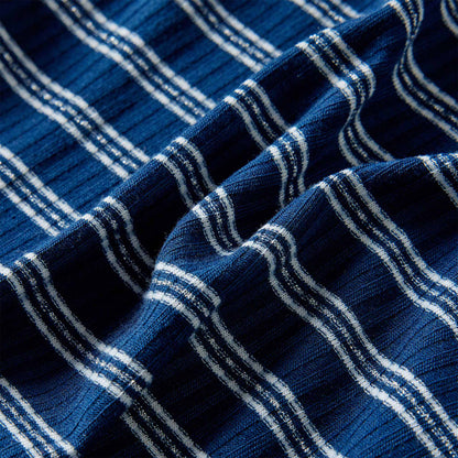 Kindershirt met lange mouwen 140 marineblauw