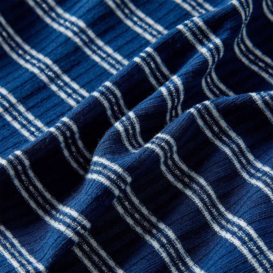 Kindershirt met lange mouwen 140 marineblauw
