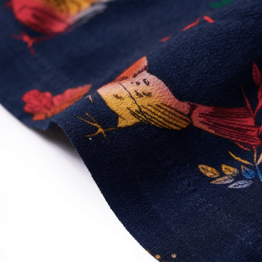 Kinderjurk met lange mouwen 116 marineblauw 116