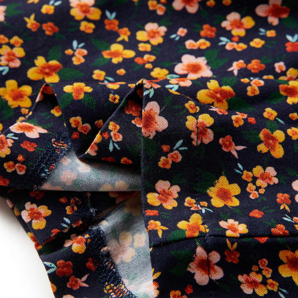 Kinderoverhemd met bandkraag 116 marineblauw 116