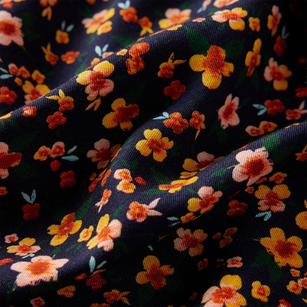 Kinderoverhemd met bandkraag 128 marineblauw 128