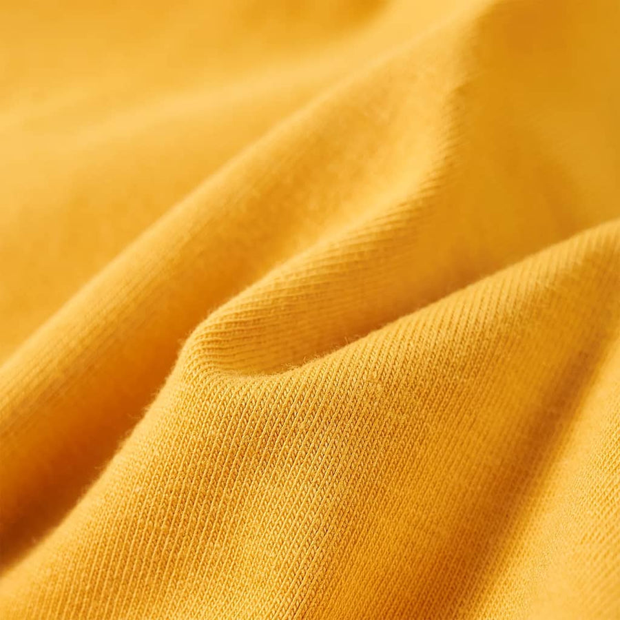 Kindershirt met lange mouwen 116 okerkleurig Oker
