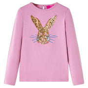 Kindershirt lange mouwen 92 rozebruin
