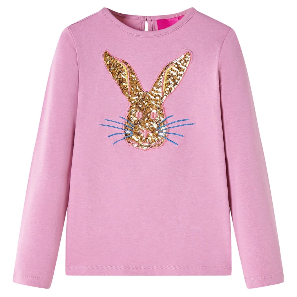 Kindershirt met lange mouwen 92 rozebruin Roze 92