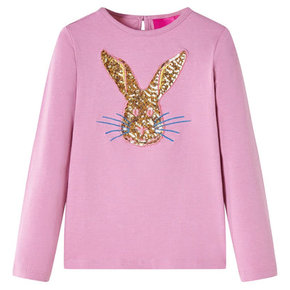 Kindershirt met lange mouwen 92 rozebruin Roze 92