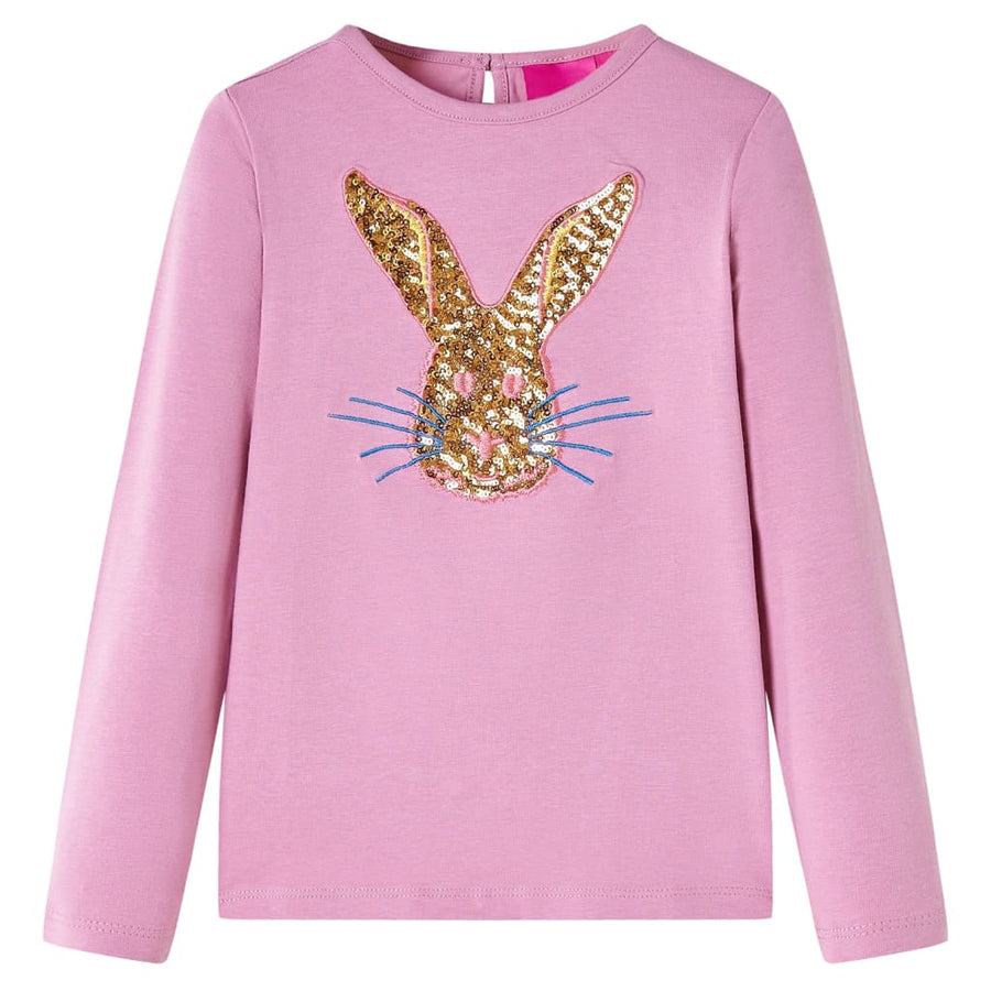 Kindershirt met lange mouwen 104 rozebruin Roze
