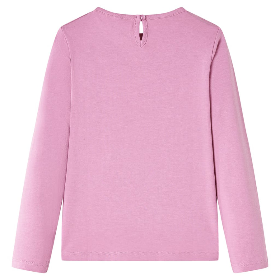 Kindershirt met lange mouwen 104 rozebruin Roze