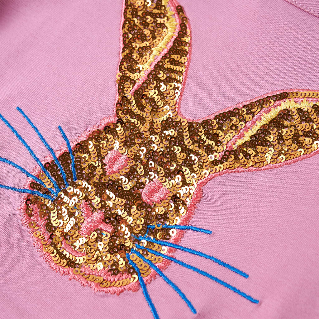 Kindershirt met lange mouwen 104 rozebruin Roze