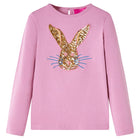 Kids' long-sleeved shirt 116 rose brown