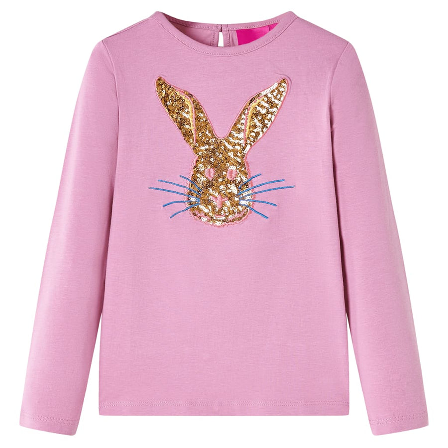 Kindershirt met lange mouwen 116 rozebruin Roze