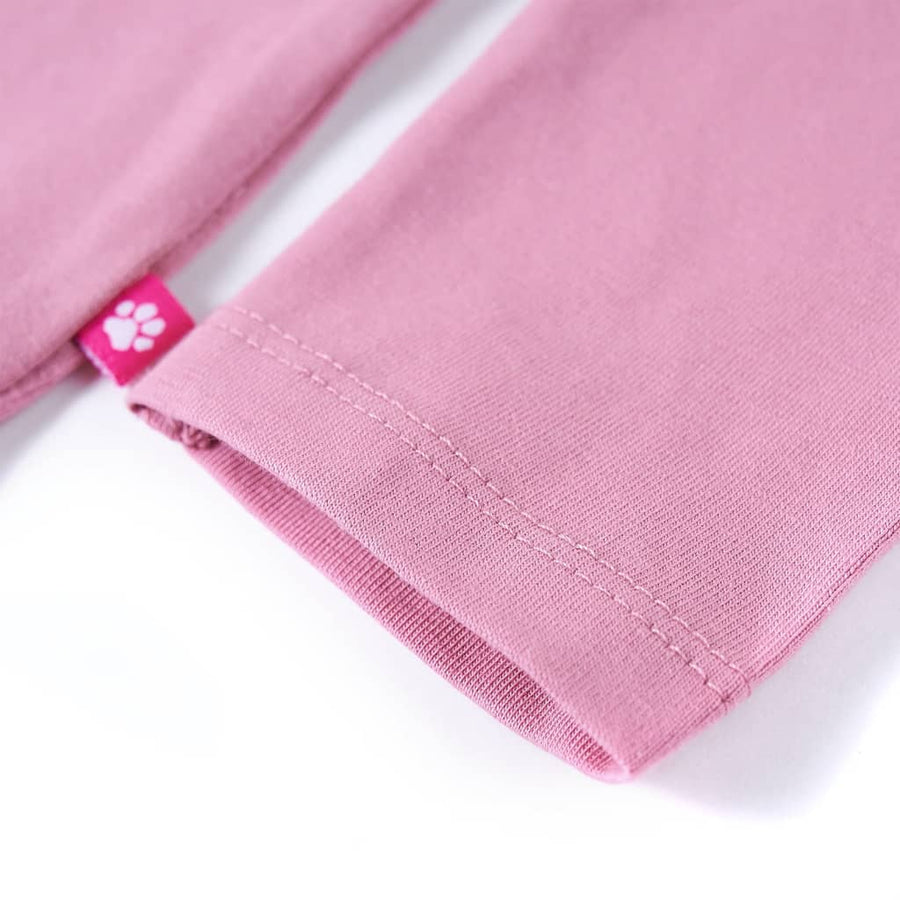 Kindershirt met lange mouwen 116 rozebruin Roze