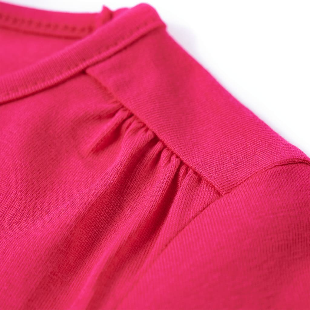 Kindershirt met lange mouwen 104 felroze Roze