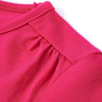 Kindershirt met lange mouwen 104 felroze Roze