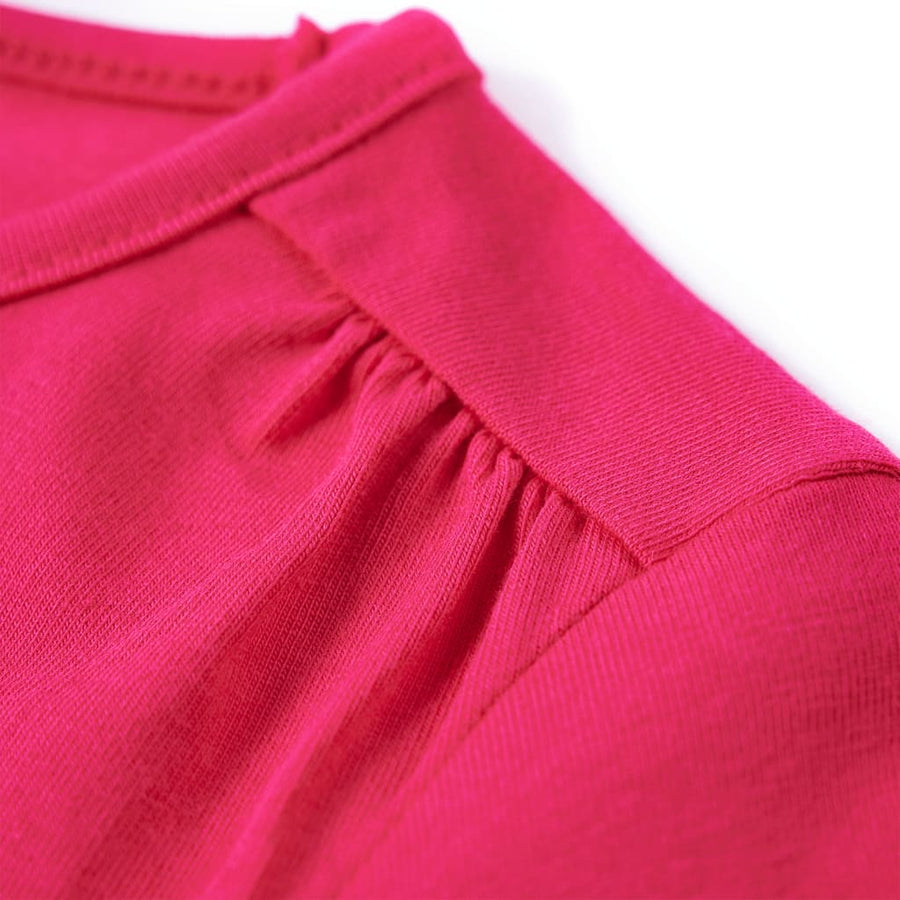 Kindershirt met lange mouwen 104 felroze Roze