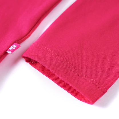 Kindershirt met lange mouwen 104 felroze Roze