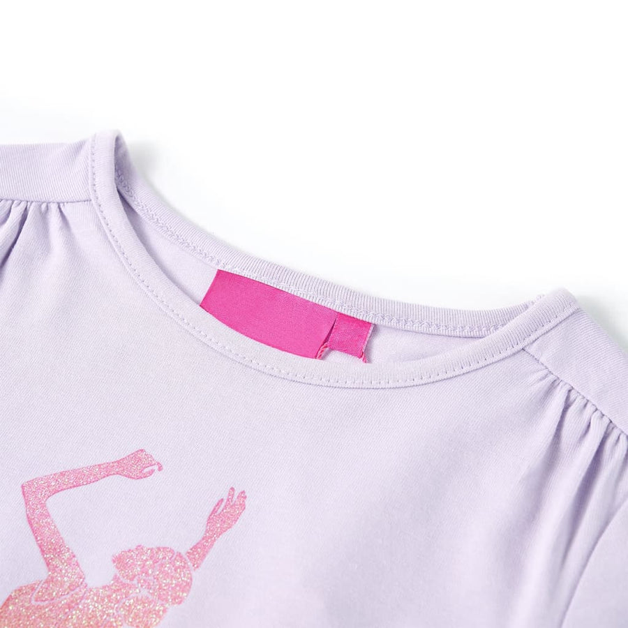 Kindershirt met lange mouwen 92 lichtlila Lila 92