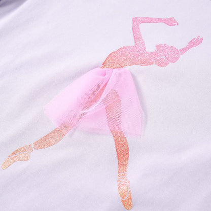 Kindershirt met lange mouwen 140 lichtlila Lila