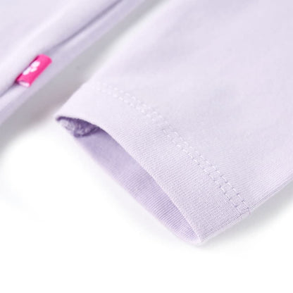 Kindershirt met lange mouwen 140 lichtlila Lila