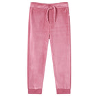 Kinderjoggingbroek 116 framboosroze polyester elastaan