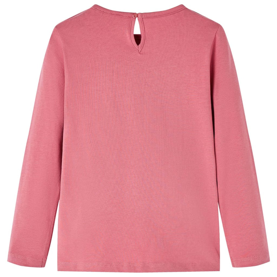 Kindershirt met lange mouwen 116 oudroze Roze 116