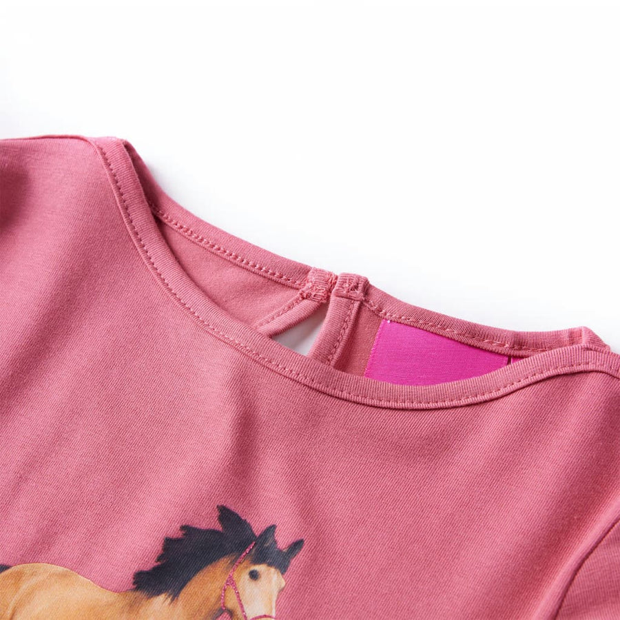 Kindershirt met lange mouwen 116 oudroze Roze 116