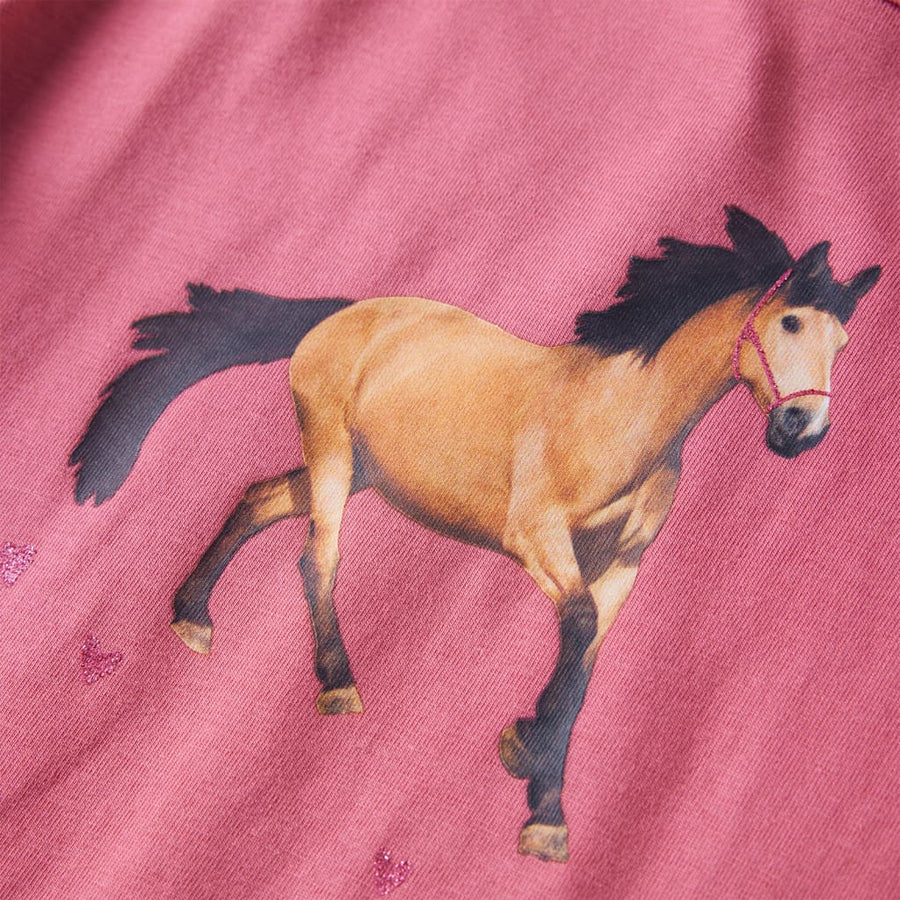 Kindershirt met lange mouwen 116 oudroze Roze 116