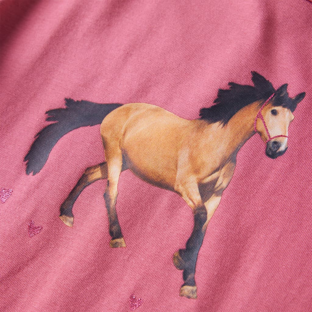 Kindershirt met lange mouwen 128 oudroze Roze 128