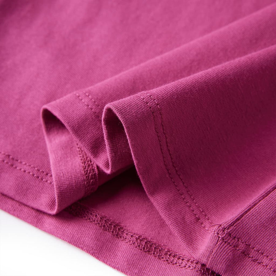 Kindershirt met lange mouwen 140 frambooskleurig Framboos 104